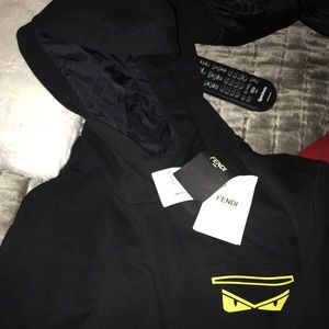 Black & Yellow Fendi Monster Hoodie